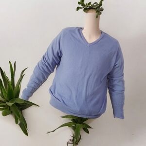 Vintage Christian Dior V Neck Sweater 100% Orlon Acrylic Made In Usa Mens Large